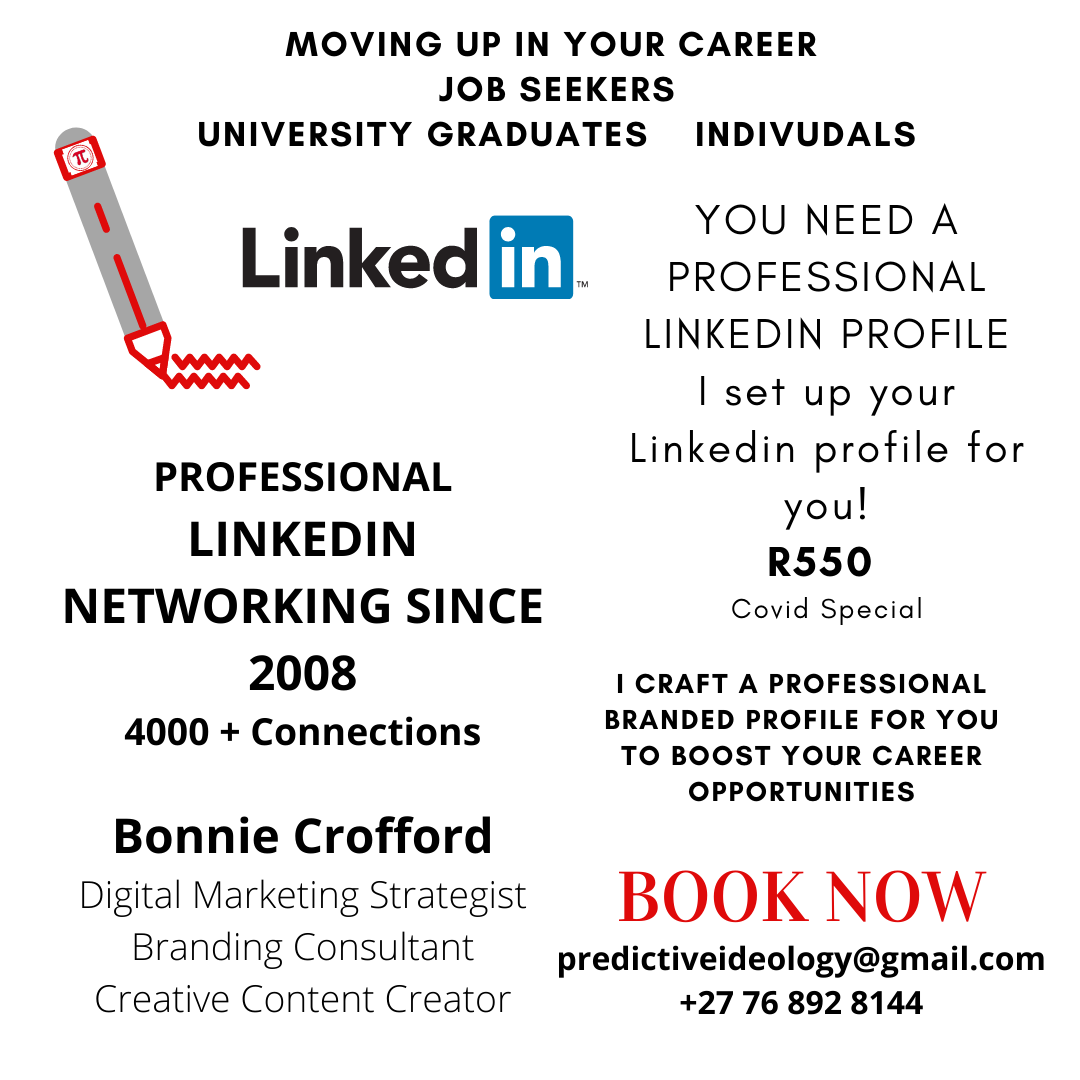 Linkedin I setup your profile Special R550 (only 10 left) Book Now with Bonnie Crofford - Linkedin Networking since 2008